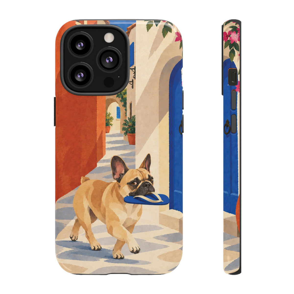 French Bulldog Quiet Lane Phone Case - Multicolor Phone Case - iPhone 13 Pro / Glossy
