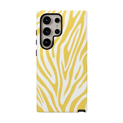 Graphic Yellow Tiger Print Phone Case