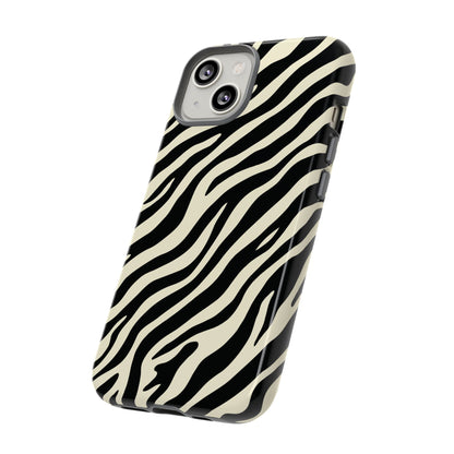 Chic Ivory Zebra Print Phone Case