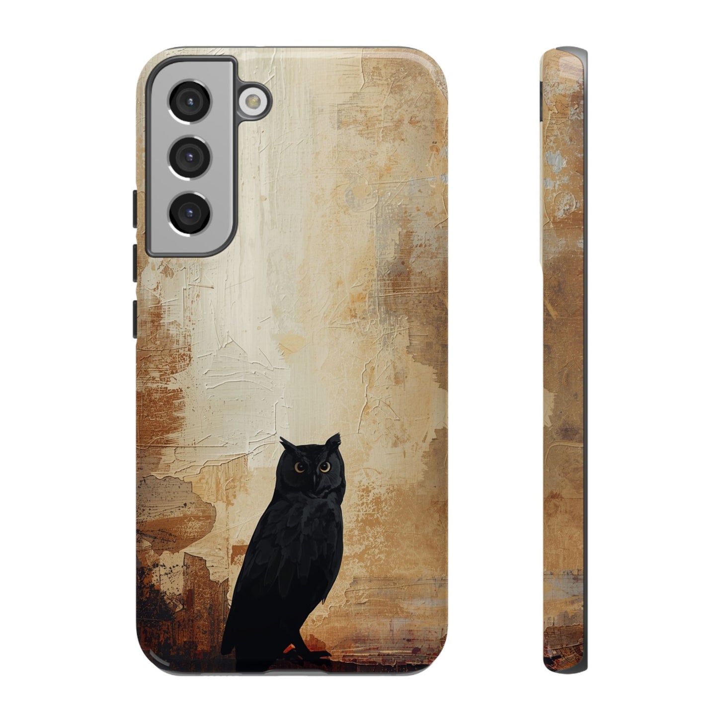 Samsung Galaxy S22 Plus / Glossy Phone Case - Beautiful Abstract Owl Design Phone Case