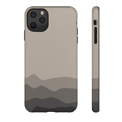 Beige Abstract Waves Protective Phone Case - Beige Phone Case - iPhone 11 Pro Max / Glossy
