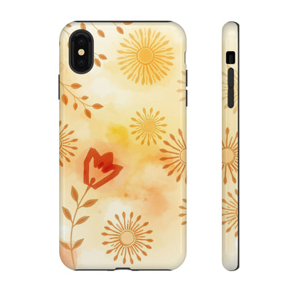 iPhone XS MAX / Glossy Phone Case - Boho Chic Watercolour Pattern Phone Case