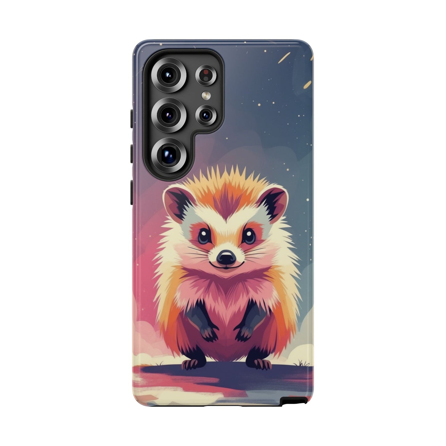 Samsung Galaxy S25 Ultra / Glossy Phone Case - Stylised Hedgehog Design Phone Case