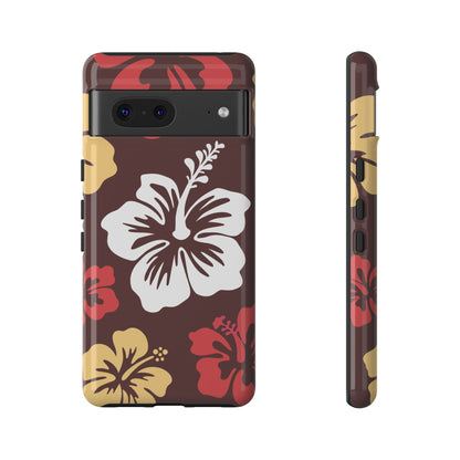 Google Pixel 7 / Glossy Phone Case - ’Hibiscus Retro Pattern #2’ Phone Case