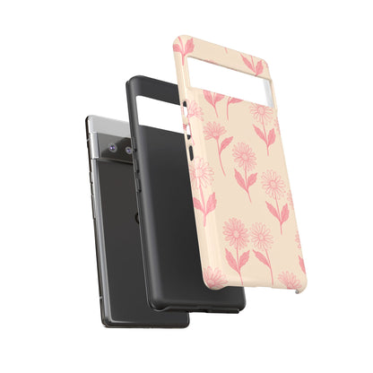 Pretty Pink Daisy Pattern Phone Case