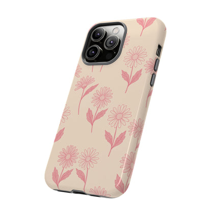 Pretty Pink Daisy Pattern Phone Case