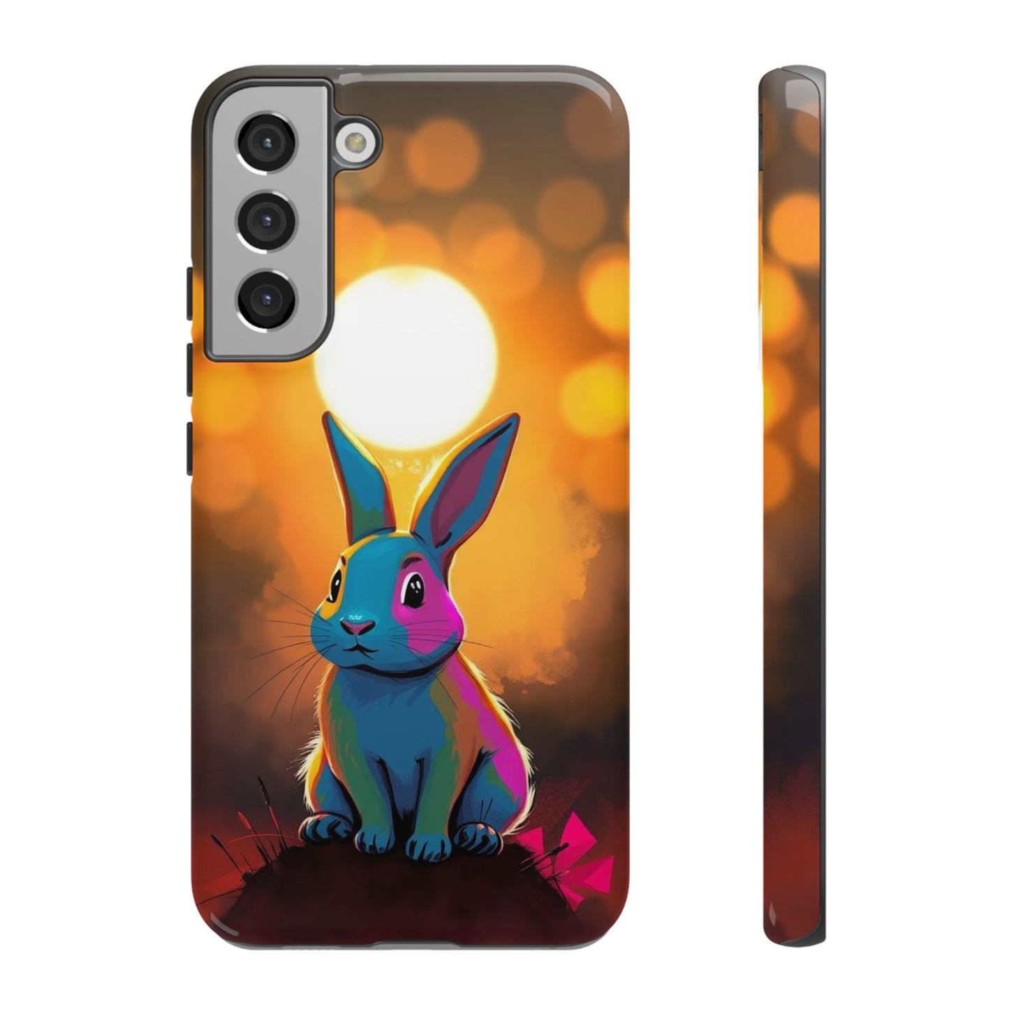 Samsung Galaxy S22 Plus / Glossy Phone Case - Pop Art Rabbit Design Phone Case