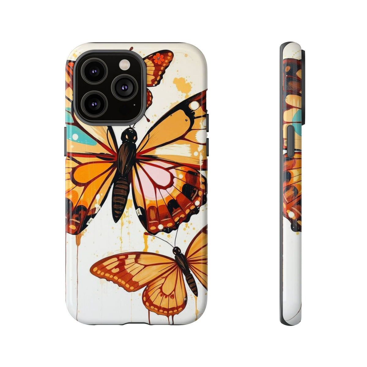 Abstract Butterflies Design Phone Case - Multicolor Phone Case - iPhone 14 Pro Max / Glossy