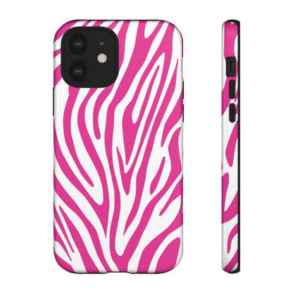 Graphic Hot Pink Tiger Print Phone Case