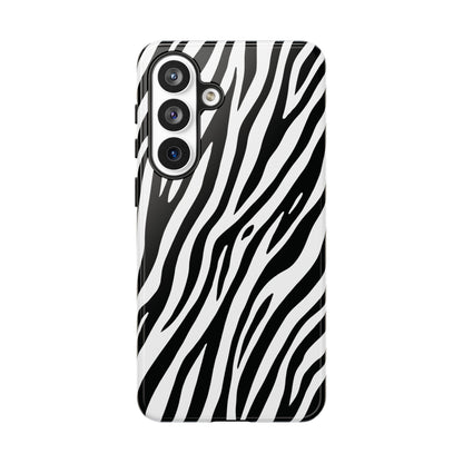 Monochrome Tiger Print Phone Case
