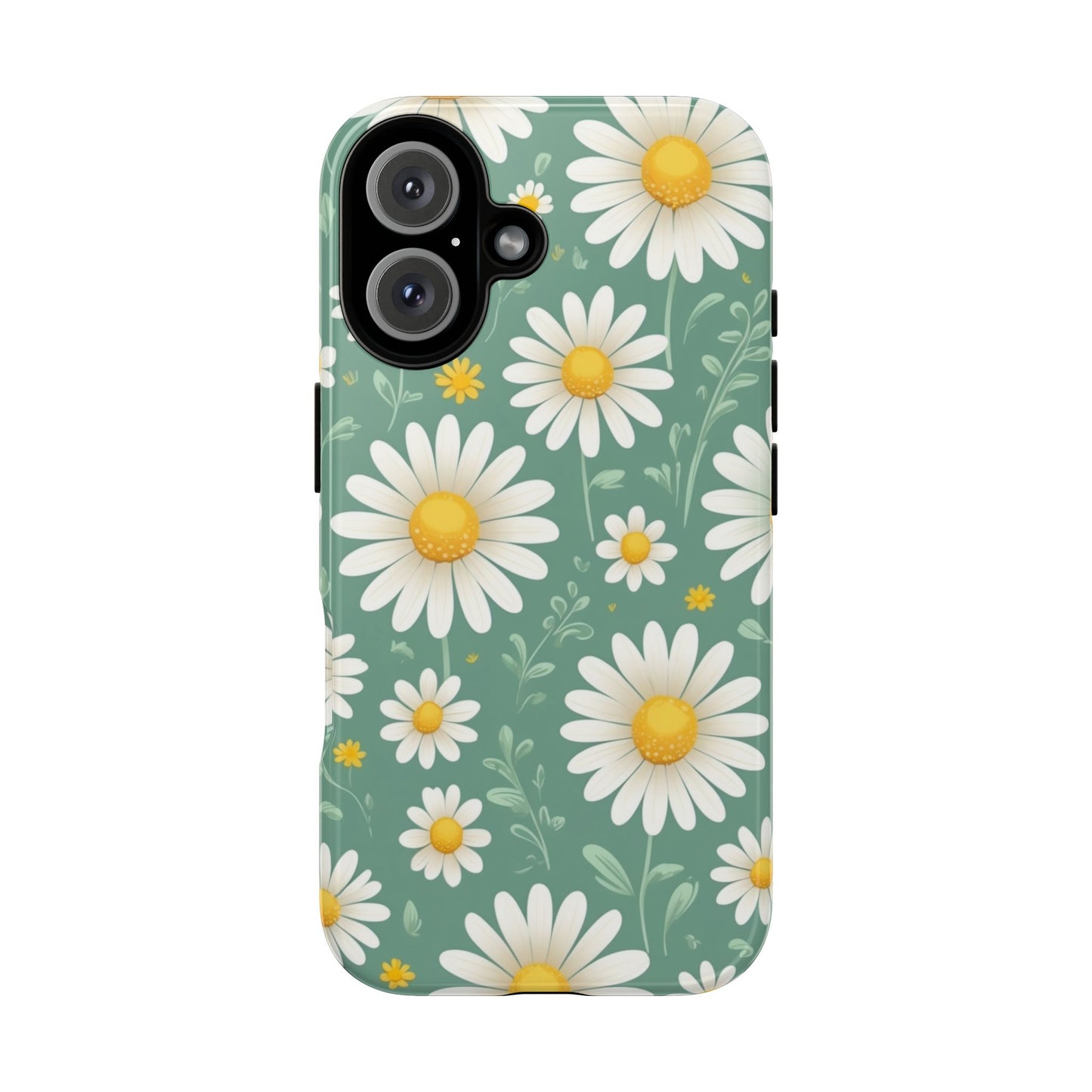 iPhone 16 / Glossy Phone Case - Daisies Floral Pattern 1 Phone Case