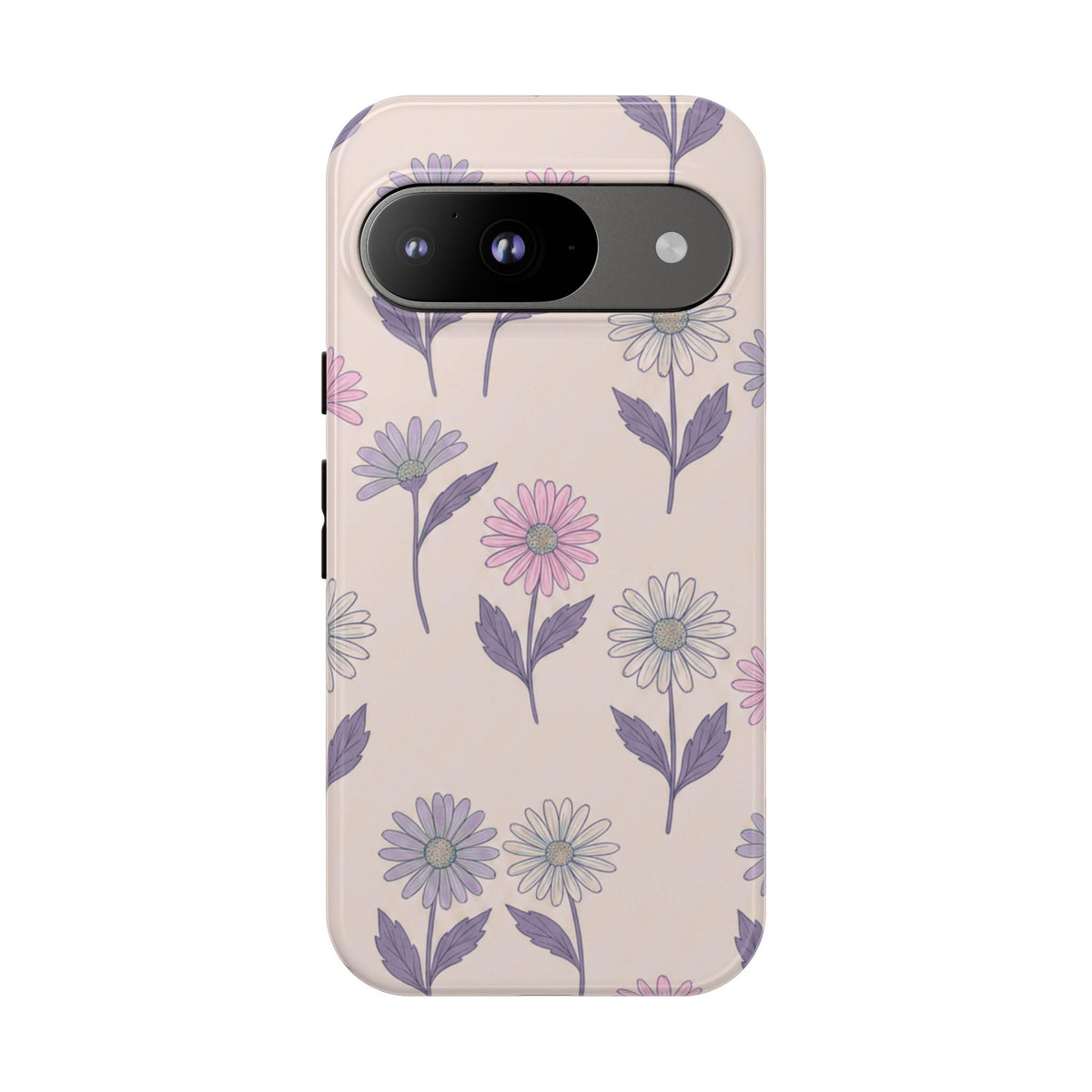 Pretty Pink & Purple Daisy Pattern Phone Case
