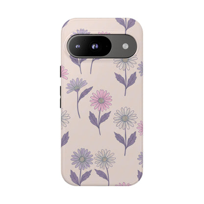 Pretty Pink & Purple Daisy Pattern Phone Case