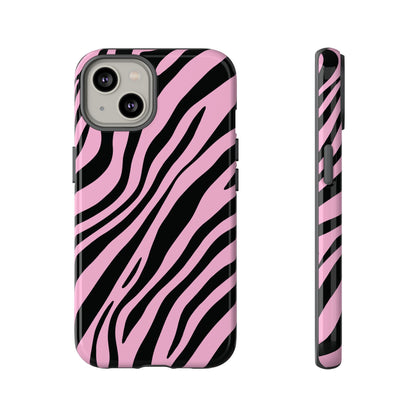Modern Blush Zebra Print Phone Case