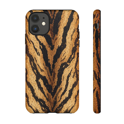 Amber Tiger Print Phone Case