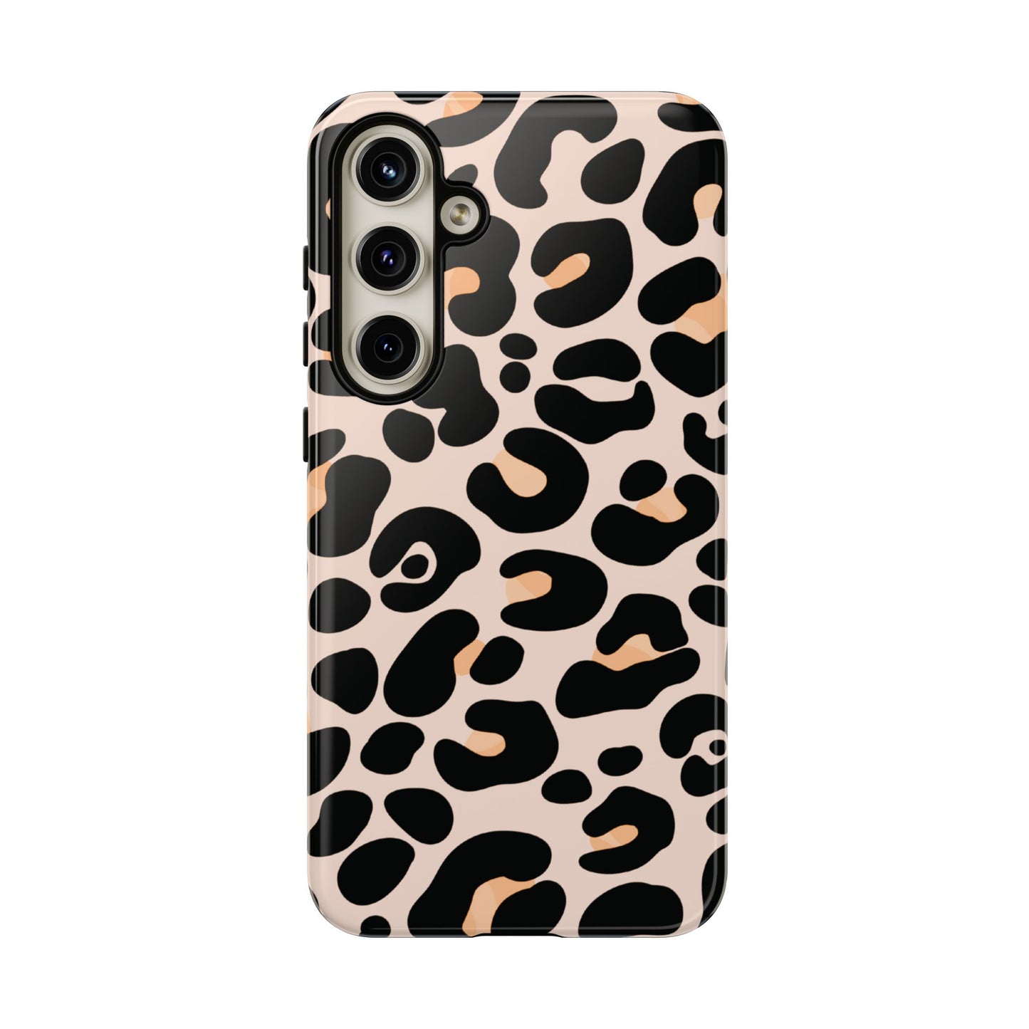 Elegant Peach Leopard Print Phone Case