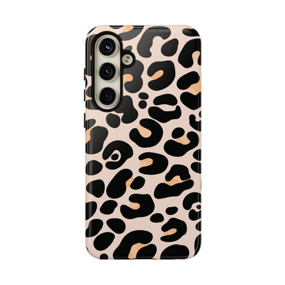 Elegant Peach Leopard Print Phone Case