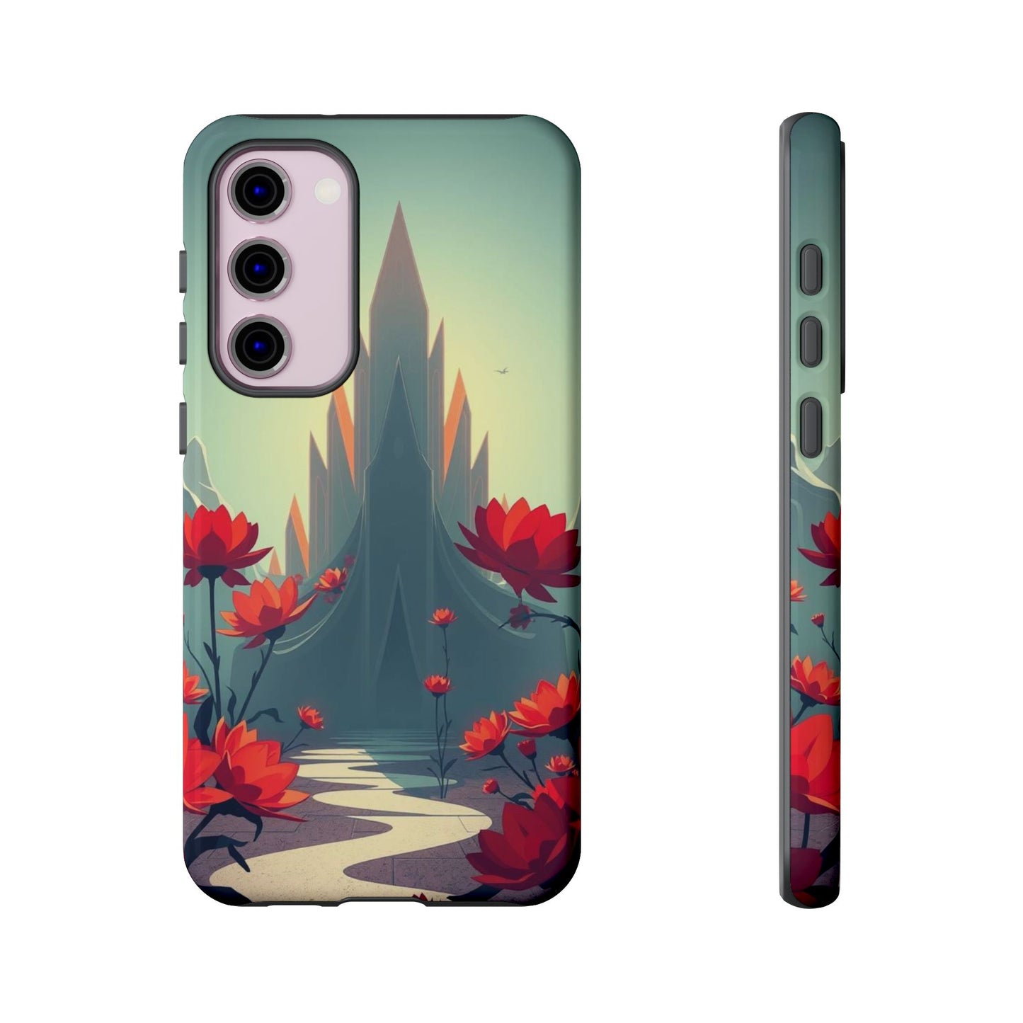 Samsung Galaxy S23 Plus / Glossy Phone Case - Gothic Alien Garden Design Phone Case