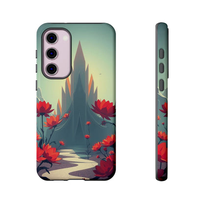 Samsung Galaxy S23 Plus / Glossy Phone Case - Gothic Alien Garden Design Phone Case