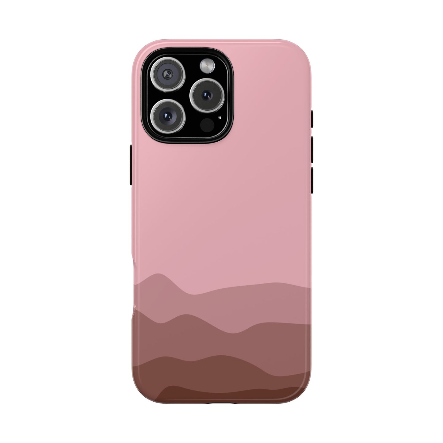 Pink Abstract Waves Protective Phone Case - Pink Phone Case - iPhone 16 Pro Max / Glossy