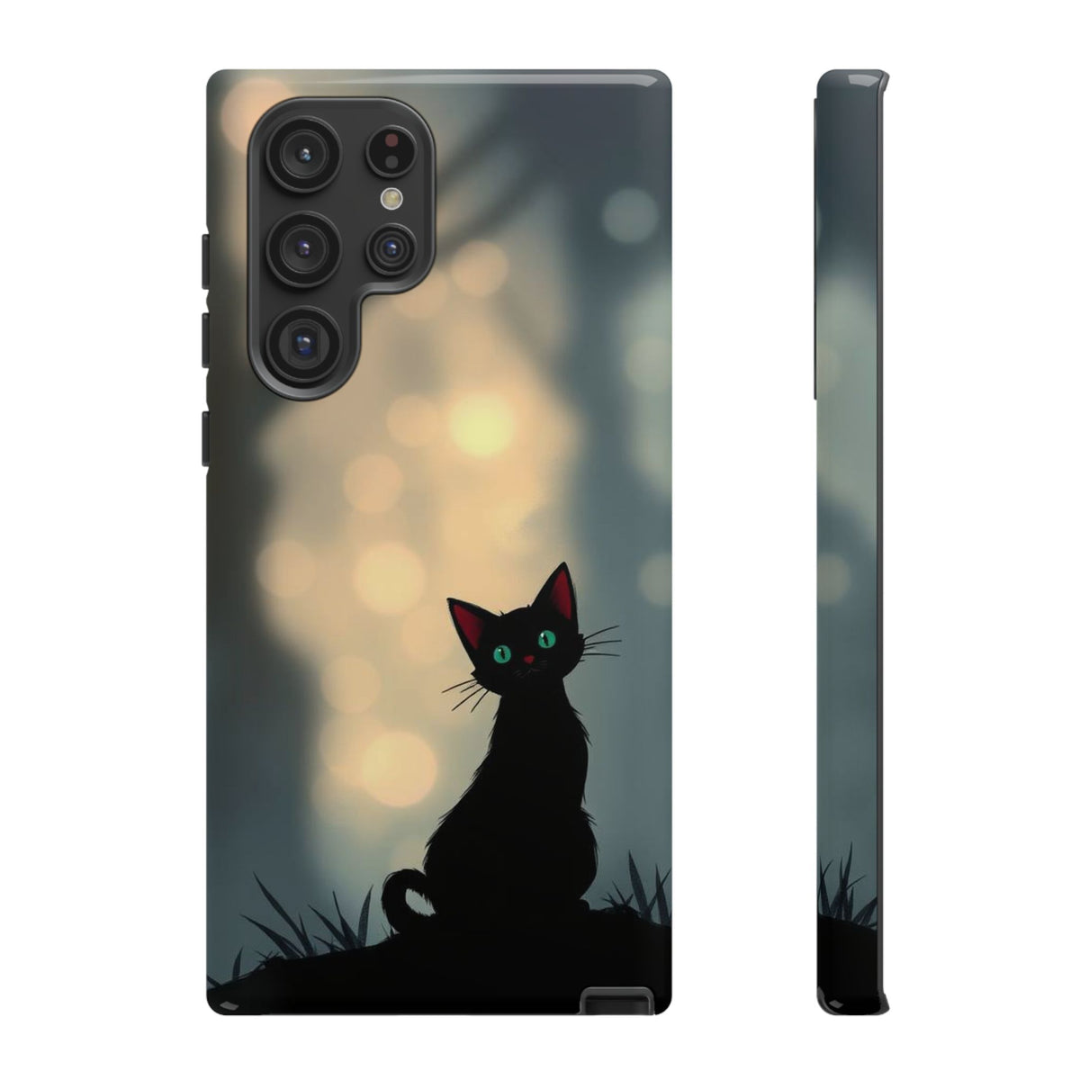 Gothic Cat Design Phone Case - Multicolor Phone Case - Samsung Galaxy S22 Ultra / Glossy