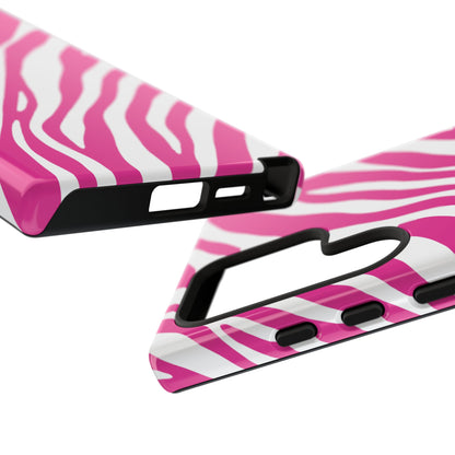 Modern Hot Pink Zebra Print Phone Case