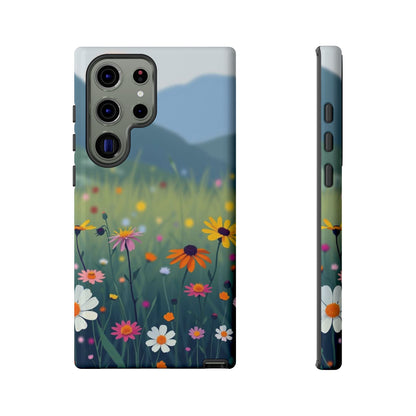 Samsung Galaxy S23 Ultra / Glossy Phone Case - Vibrant Meadow Design Phone Case