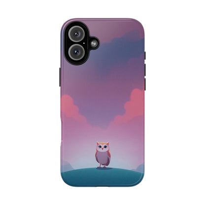 Watercolour Owl & Cloud Design Phone Case