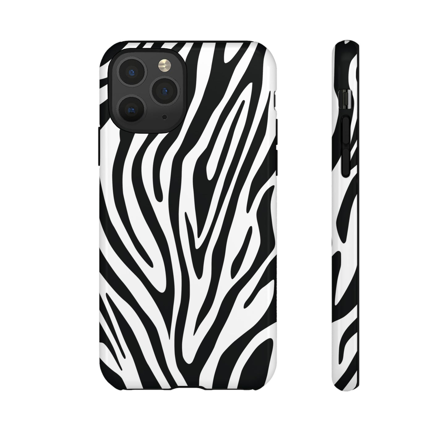 Classic Monochrome Tiger Print Phone Case