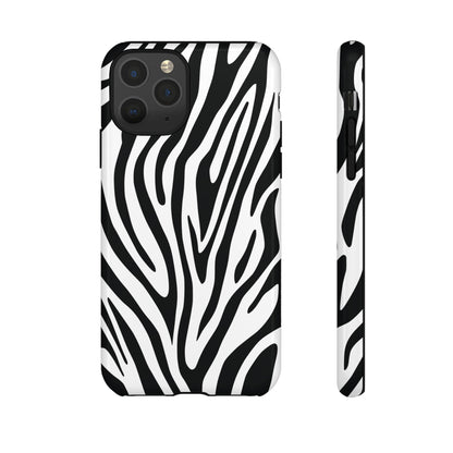 Classic Monochrome Tiger Print Phone Case