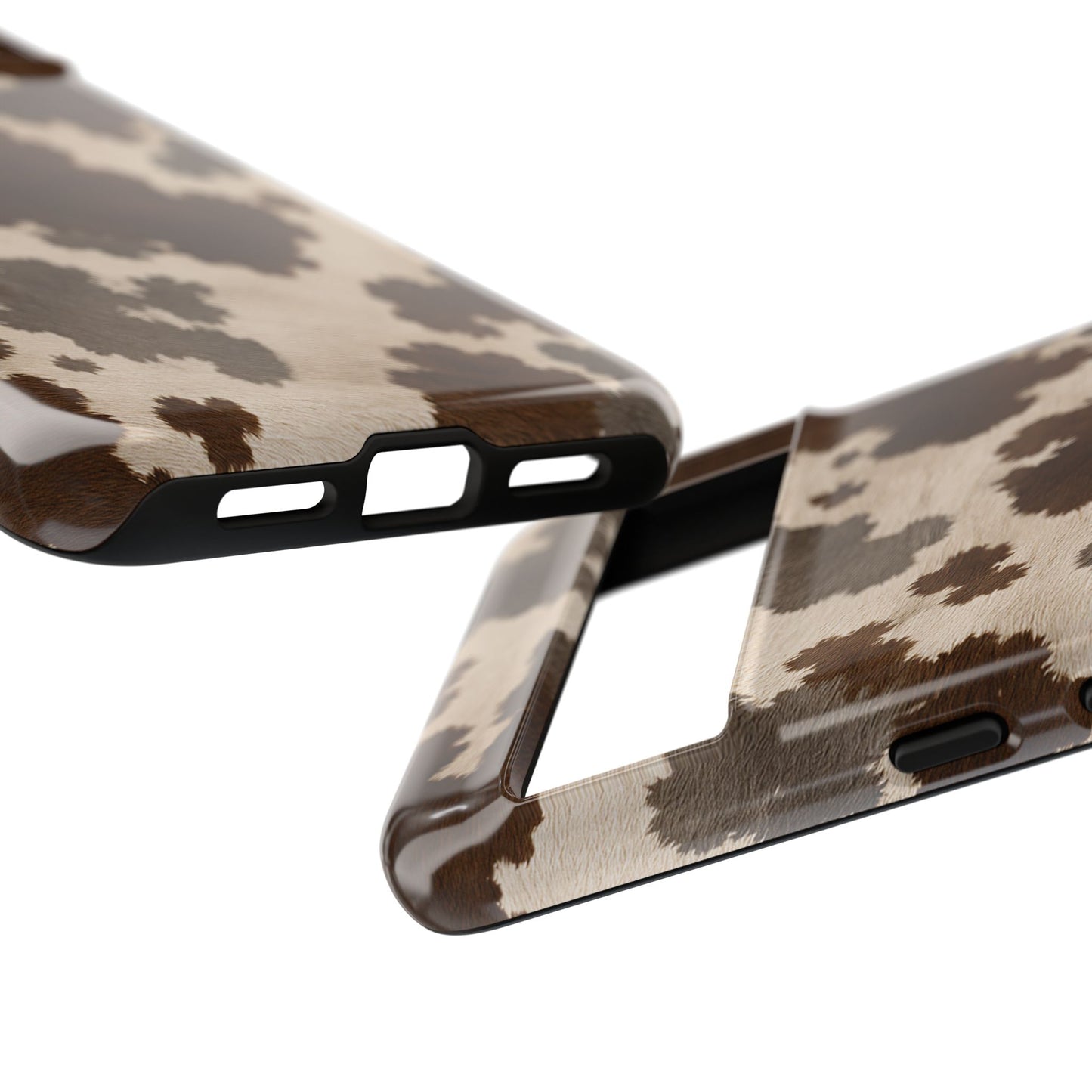 Stylish Mocha Cow Print Phone Case