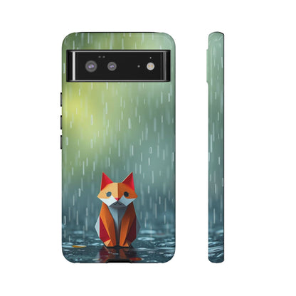 Google Pixel 6 / Glossy Phone Case - Origami ’Soggy Fox’ Design Phone Case