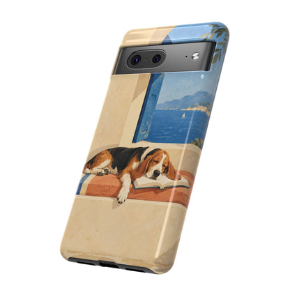 Basset Hound Unfinished Chapter Phone Case - Multicolor Phone Case