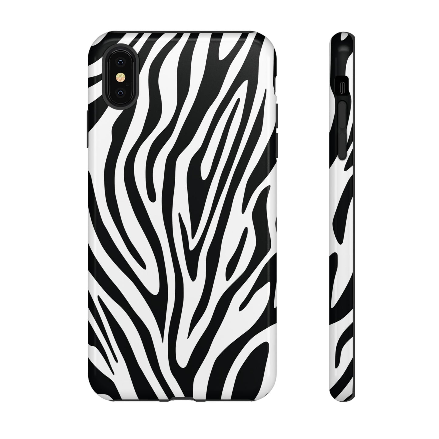 Classic Monochrome Tiger Print Phone Case