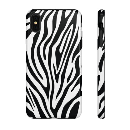 Classic Monochrome Tiger Print Phone Case
