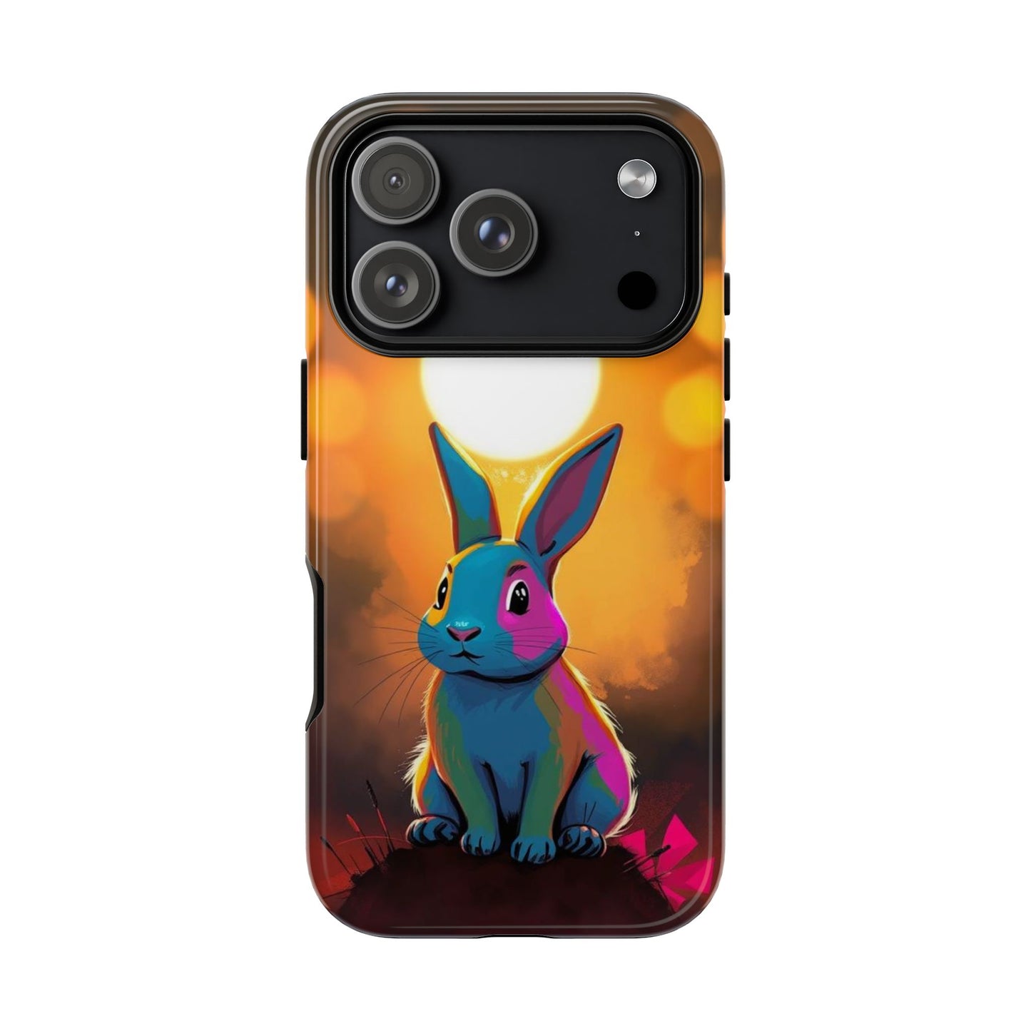 iPhone 17 Pro / Glossy Phone Case - Pop Art Rabbit Design Phone Case