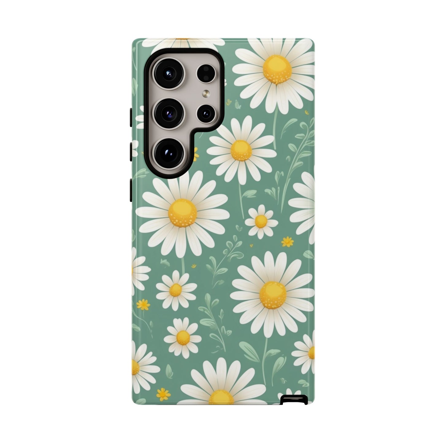 Samsung Galaxy S24 Ultra / Glossy Phone Case - Daisies Floral Pattern 1 Phone Case