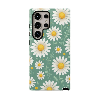 Samsung Galaxy S24 Ultra / Glossy Phone Case - Daisies Floral Pattern 1 Phone Case
