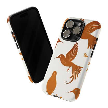 Abstract Bird Pattern Phone Case - Multicolor Phone Case