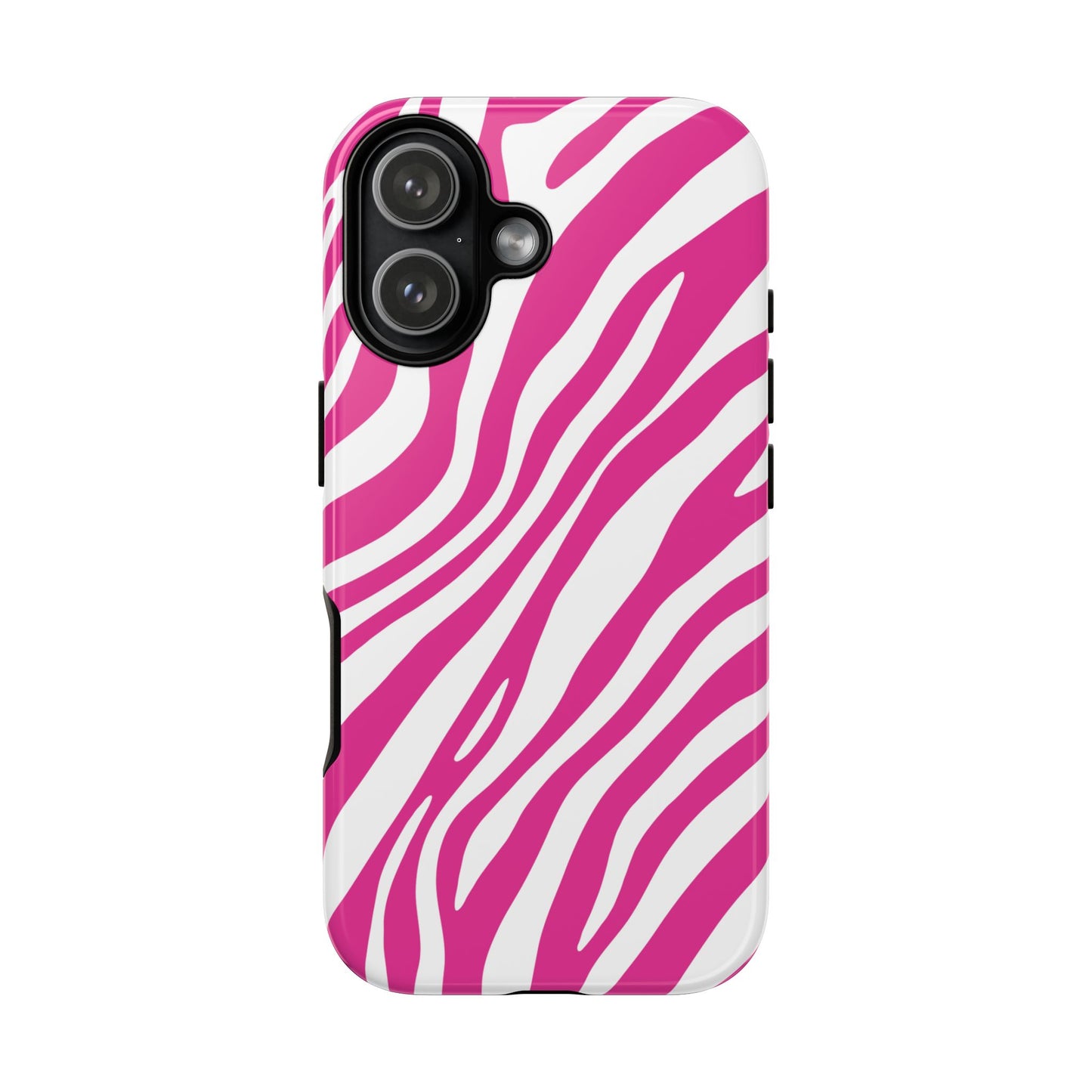 Modern Hot Pink Zebra Print Phone Case