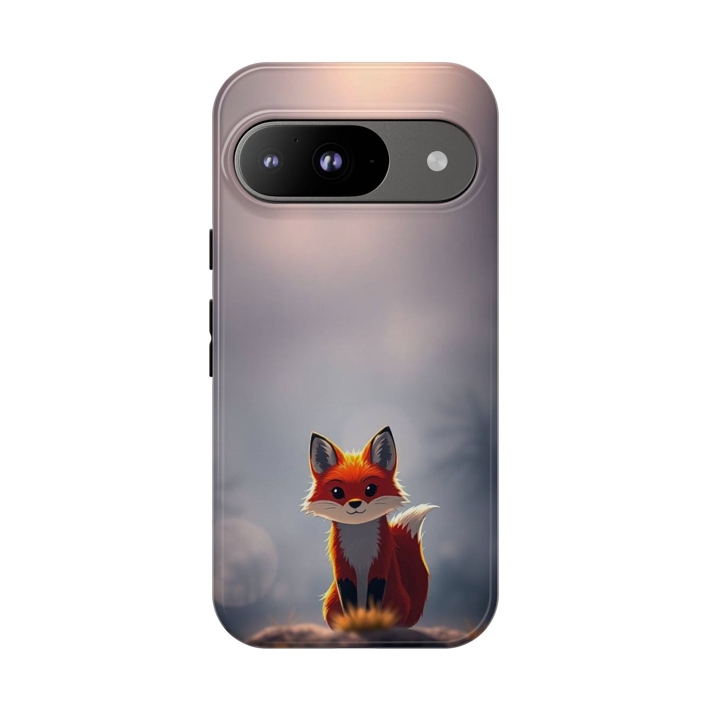 Google Pixel 9 / Glossy Phone Case - Cute Gothic Fox Design Phone Case