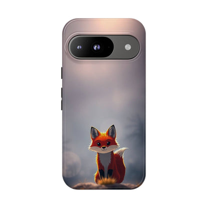 Google Pixel 9 / Glossy Phone Case - Cute Gothic Fox Design Phone Case