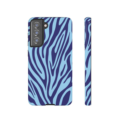 Boutique Sky Blue Tiger Print Phone Case