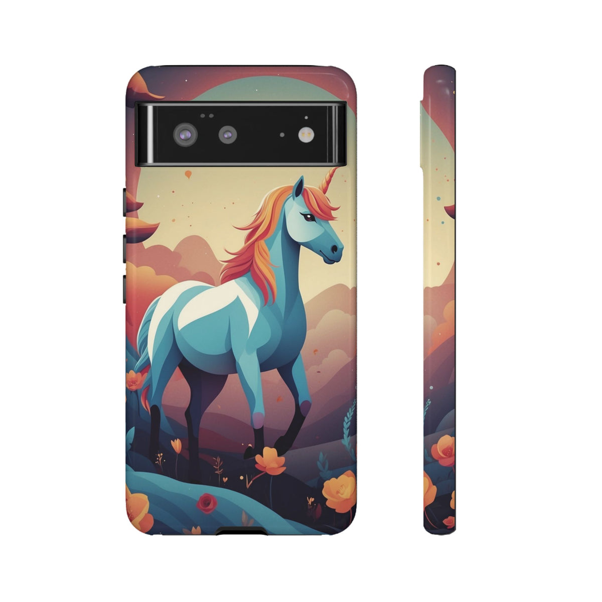 Stylised Unicorn Design Phone Case - Multicolor Phone Case - Google Pixel 6 / Glossy