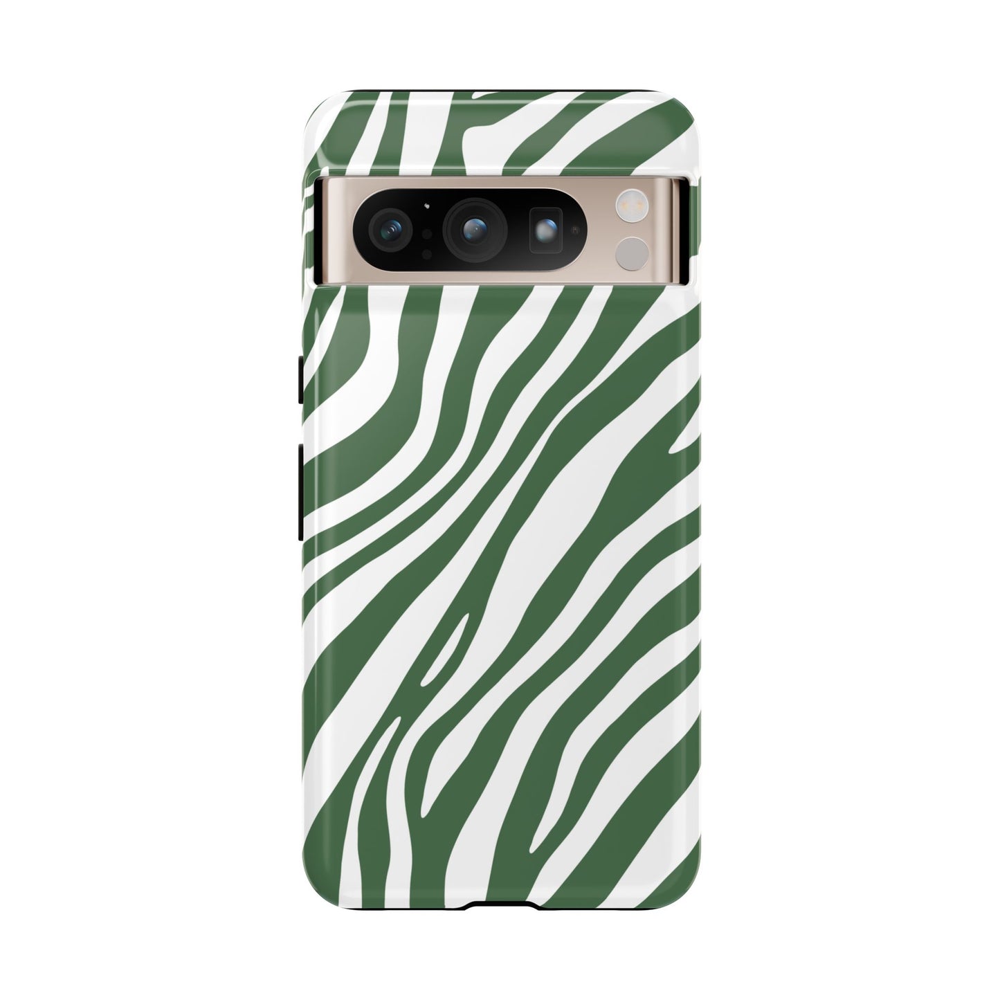 Modern Sage Zebra Print Phone Case