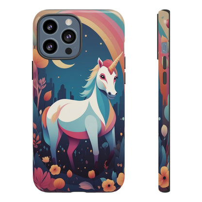 Stylised Unicorn & Rainbow Design Phone Case - Multicolor Phone Case - iPhone 13 Pro Max / Glossy