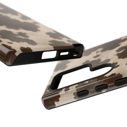 Stylish Mocha Cow Print Phone Case
