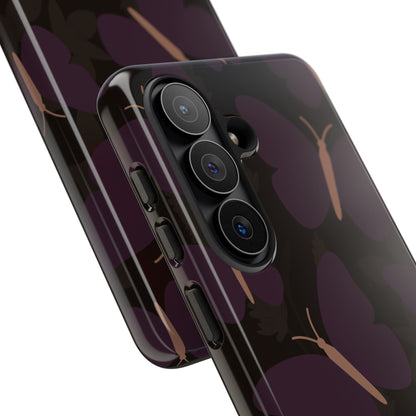 Minimalist Purple Butterfly Pattern Phone Case - Purple Phone Case