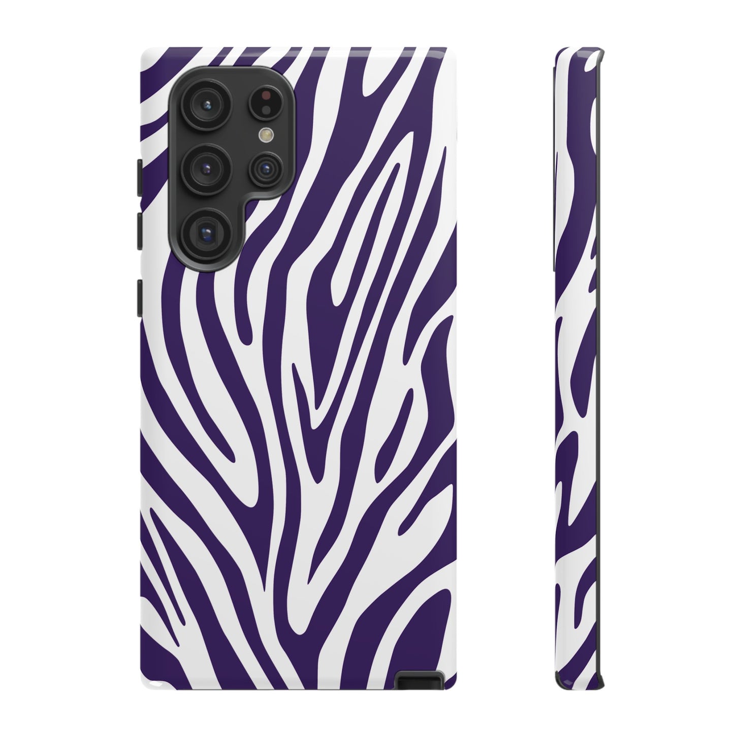 Graphic Purple Tiger Print Phone Case