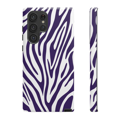 Graphic Purple Tiger Print Phone Case
